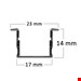 ابعاد چراغ خطی لاینر 20 وات توکار کد HSE 131-8 برند هایسان  