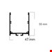  ابعاد چراغ خطی لاینر 60 وات روکار کد HSE 131-9 برند هایسان  