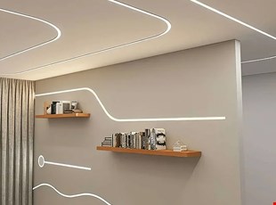 نصب چراغ خطی در فضای مسکونی